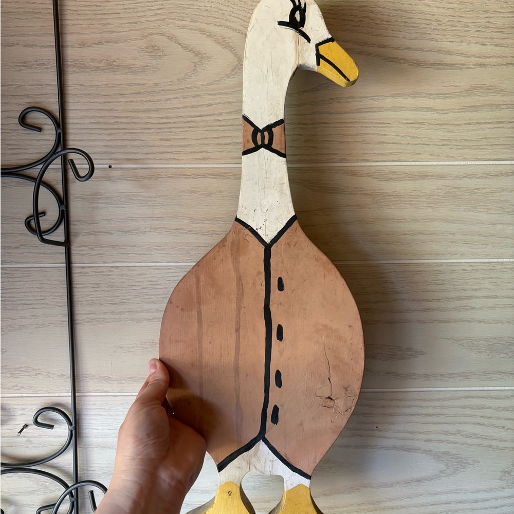 Wooden Goose Wall Decor